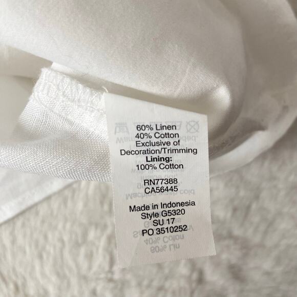 J. Crew Floral Embroidered Tank Top Size 6 - Picture 6 of 7